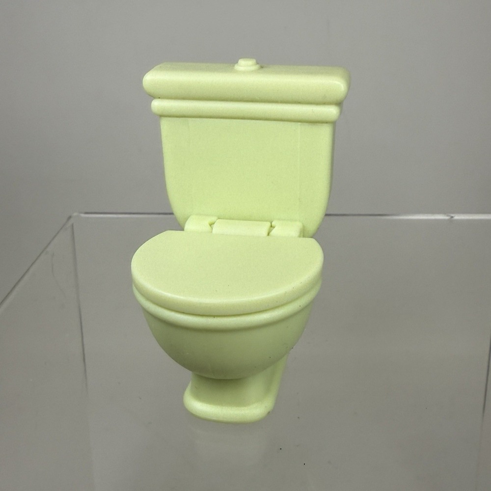 Bluey Family House Furniture Replacement Bathroom Toilet - Green‎